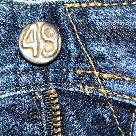 AG-ED Adriano Goldschmied Dark Blue Straight Jeans 36R - Picture 3 of 10